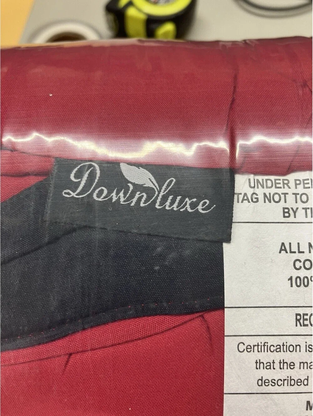 King Size Reversible Comforter - Black/red New In Bag